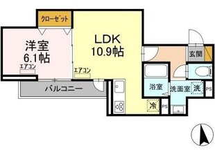 仮）D-room弁天3丁目　A棟の物件間取画像